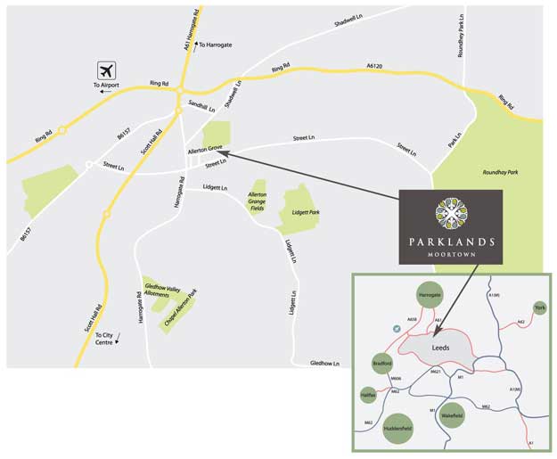 Parklands Location map